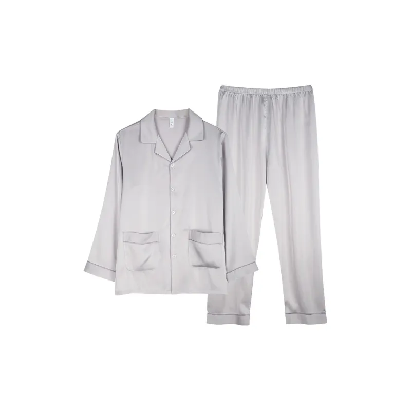 Xuan Liang Pajama Set Men's Snow Gray-0