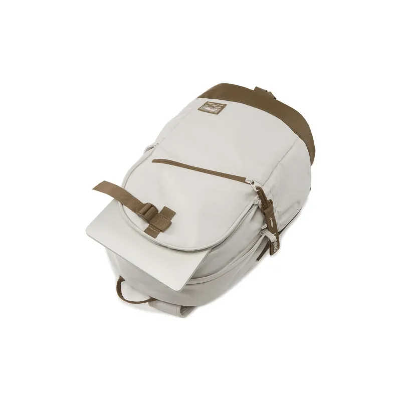 LiNing Polyester Backpack Unisex Oat Gray-4
