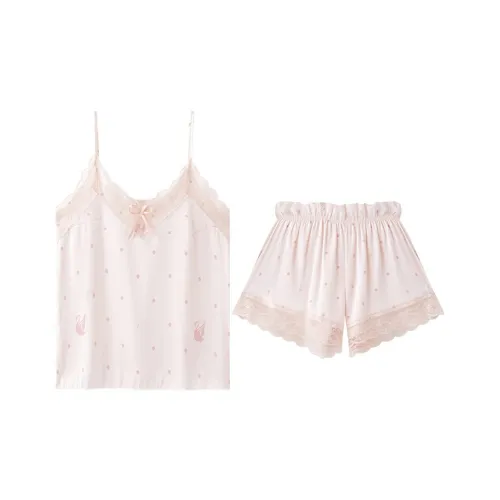 Lanza Pajama Set Women's Pink Swan