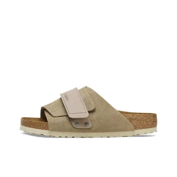 Birkenstock Kyoto Nubuck Suede Leather Sandals 'Taupe'