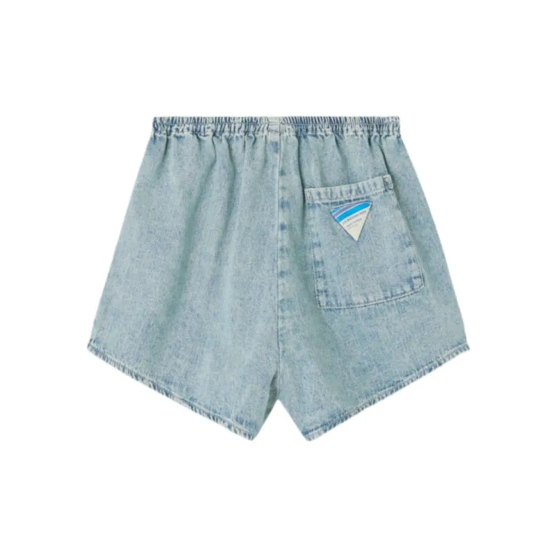 AMERICAN VINTAGE A.M SS24 SHORT FEMME BESOBAY Denim Shorts Women's Dirty Blue-1
