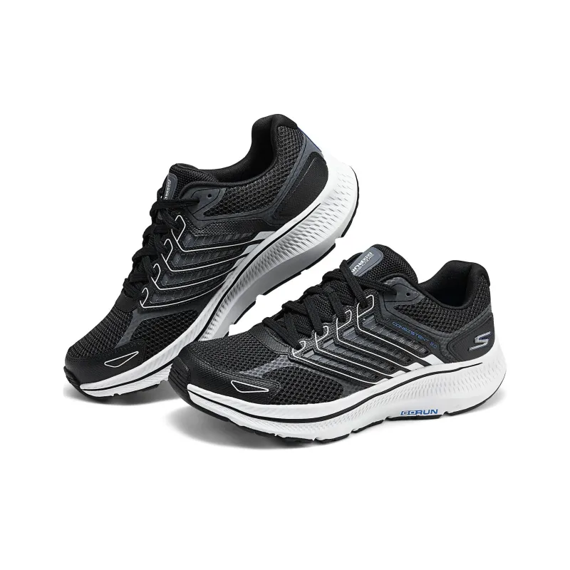 Skechers WOMEN'S GO Series Anti Slip Wear Resistant Low Top Casual Running Shoes Men's Black Gray Color-5