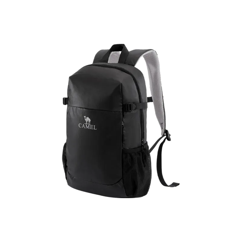 CAMEL Fabric Backpack Regular Unisex Black/Light Beige/Premium Gray-7