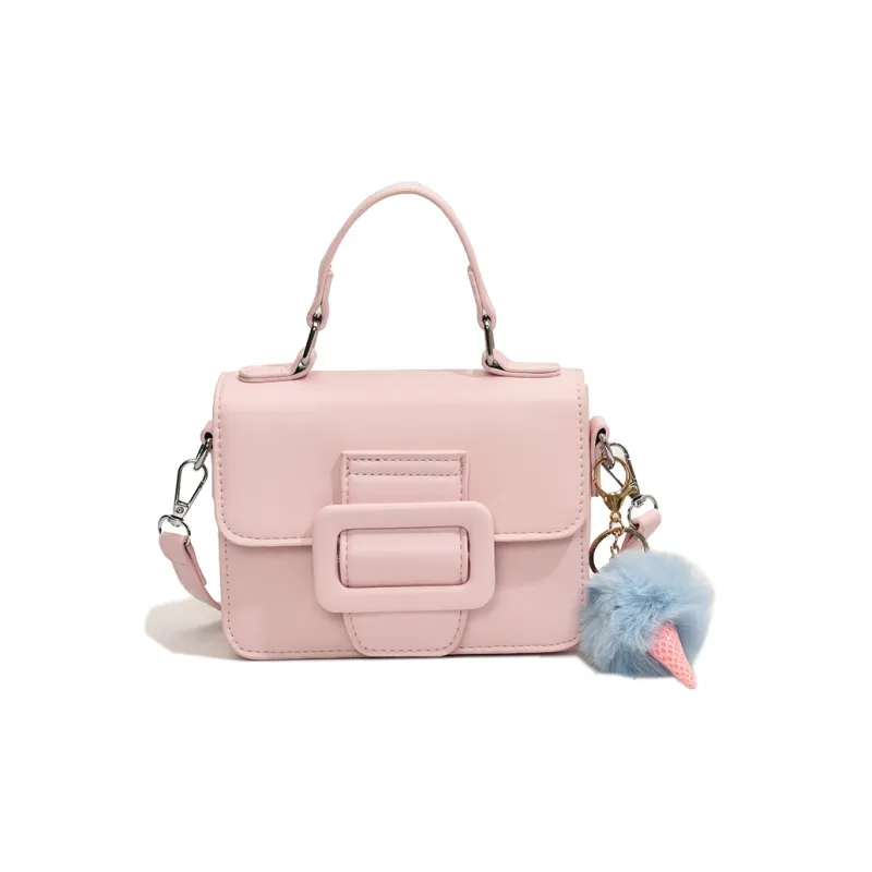 SUPERCUTE PU Satchel Bag Portable Crossbody Bag Shoulder Bag Women's White/Black/Blue/Pink-19