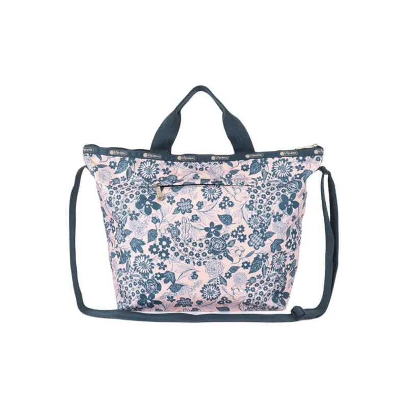 LeSportsac Nylon Tote Bag Shopping Bag Shoulder Bag Crossbody Bag Handbag Women's Pink & Blue-2