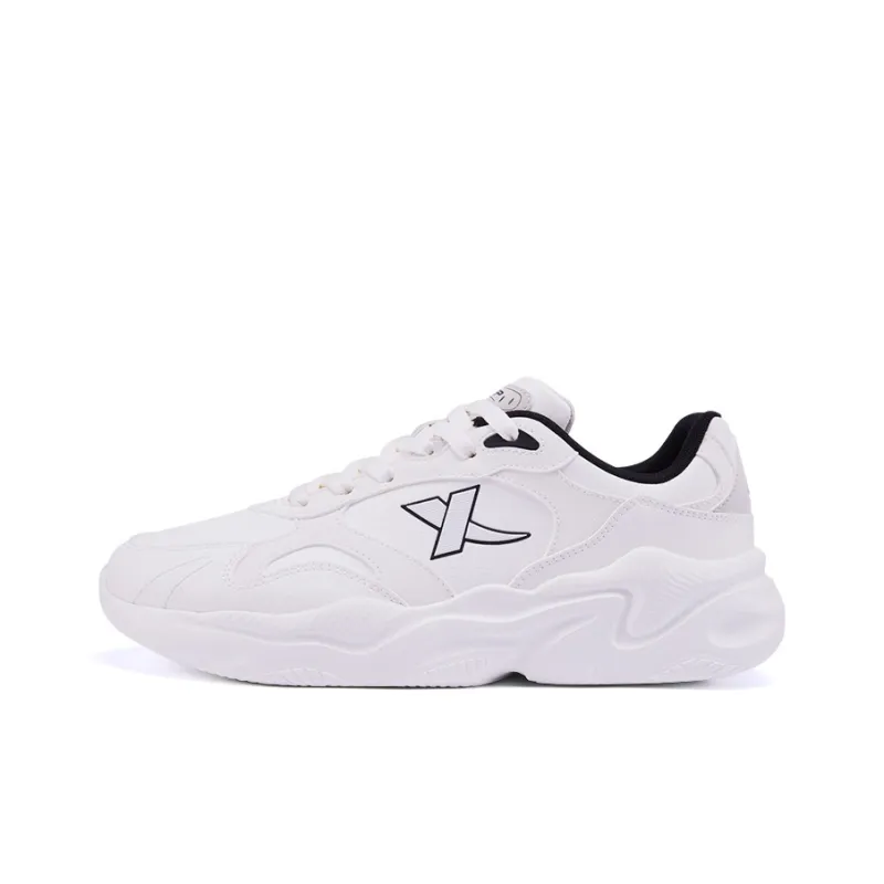XTEP Cushioning Anti Slip And Wear Resistant Coverage Low Top Casual Running Shoes Men's Light Heather Gray-0