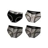 B Set-Urban-Chic Style Sporty Style-Black+White+Gray+Gray (4 Pack)