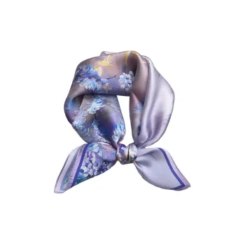 Cranta Komeia Silk Scarves Women's Purple