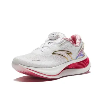 Anta Champion 3rd Gen PRO Cushioning, Wear Resistant Low Top Running Shoes Men's White Red Gold