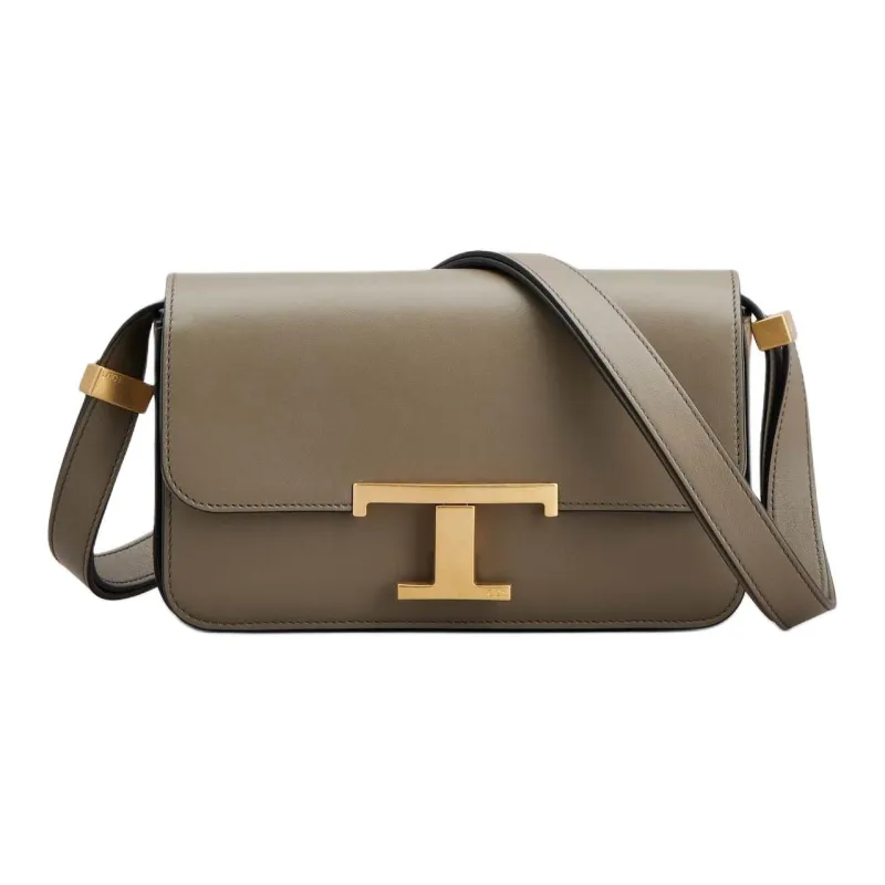 TOD'S T Timeless Logo Plaque Shoulder Bag-0