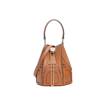Why Artificial Leather One Shoulder Handbag, Crossbody Bag Medium Size Women's Caramel/Mocha/Autumn Yellow
