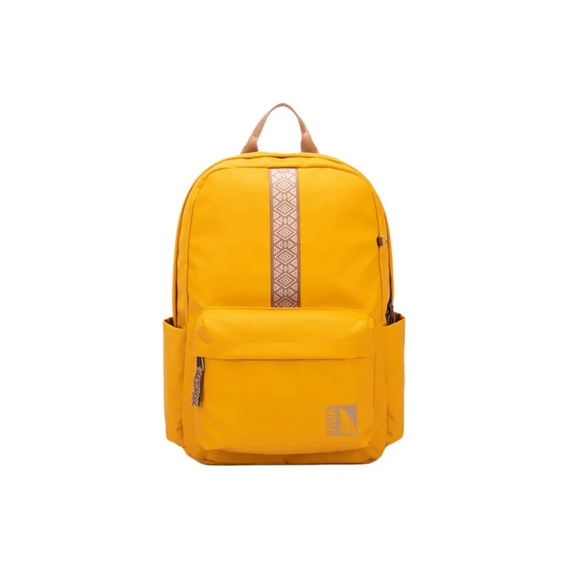 INUK Polyester Backpack Regular Unisex Yellow/Milk Tea Beige/Green/Pink-9