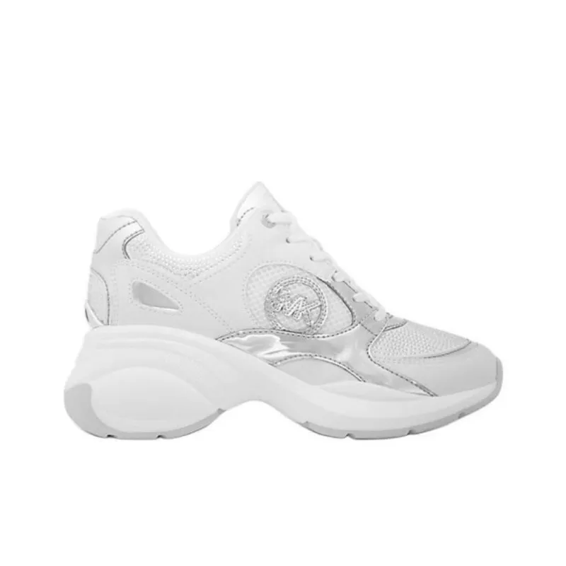 MICHAEL KORS Zuma Low-Top Casual Shoes 6.9cm Women's Silver White-1