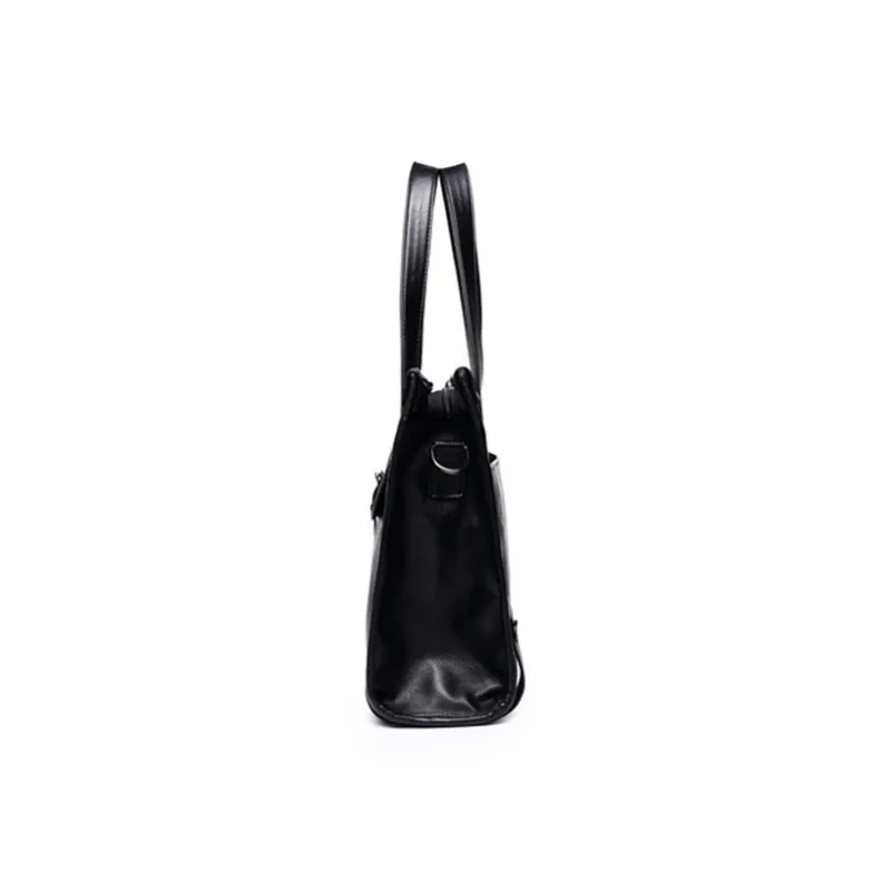 CARTELO PVC Crossbody One Shoulder Handbags Regular Unisex Black-3
