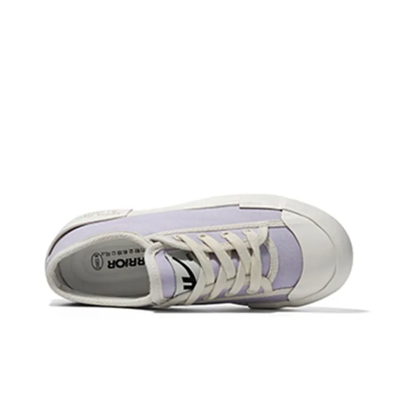 Warrior Fresh Look, Comfortable And Versatile Abrasion Resistant Slip Resistant Comfortable Canvas Shoes Women's Purple-2