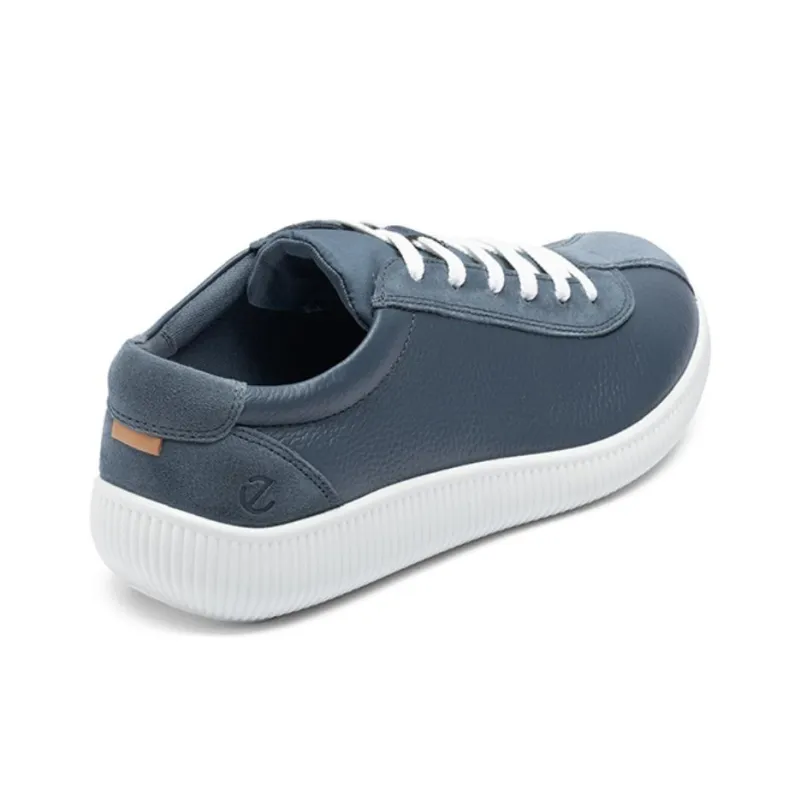 Ecco Low Top Casual Shoes Men's Blue Gray-3