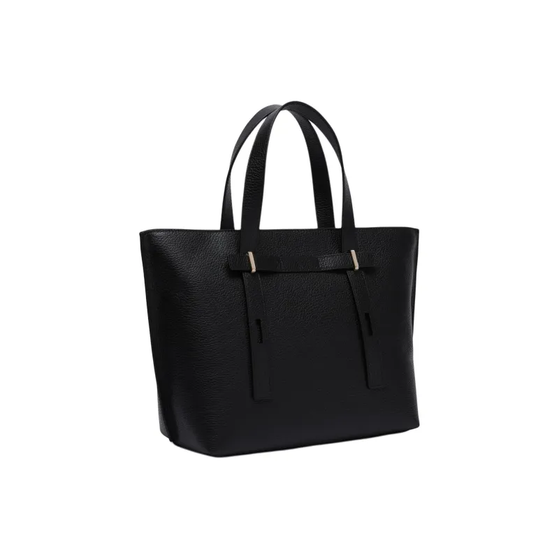 Furla Piuma Nylon Tote Bag Shopping Bag Shoulder Bag Crossbody Bag Handbag Large Size Women's Black-1