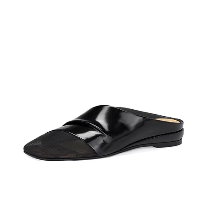 JESSICA SOPHIA Rubber Sole Metal Slip Resistant Abrasion Resistant Closed Toe Slippers Women's Gold-0