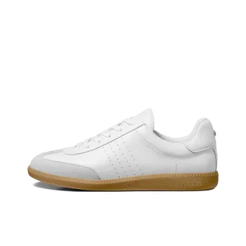 THOM WILLS Classic Vintage Comfortable And Breathable White Sneakers Skateboard Shoes Unisex Gray White