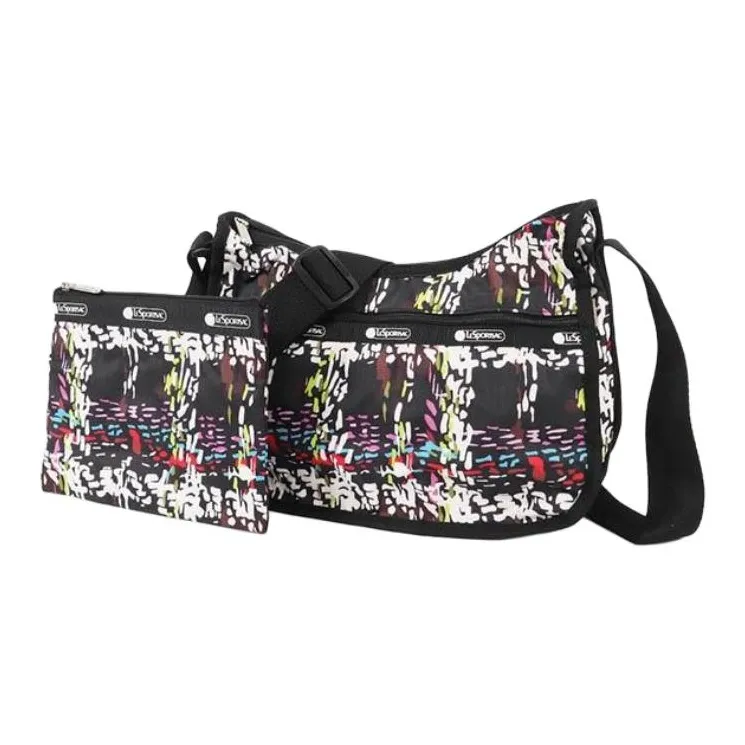 LeSportsac Polyester Crossbody Bag Shoulder Bag Women's Black & Multicolor-2