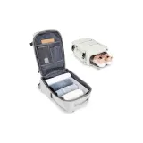 Crescent White Upgraded (with Wet-Dry Separation Pocket, Independent Shoe Compartment, and Individual Laptop Compartment)