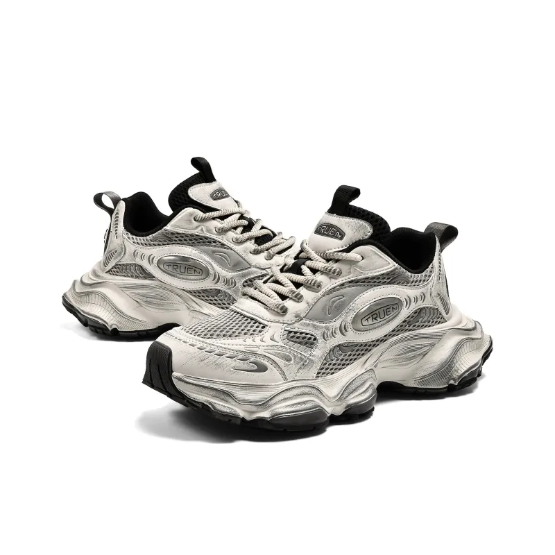 TRUEN Bubble Collection Slip Resistant Breathable Height Increasing Low Top Chunky Sneakers Unisex-14
