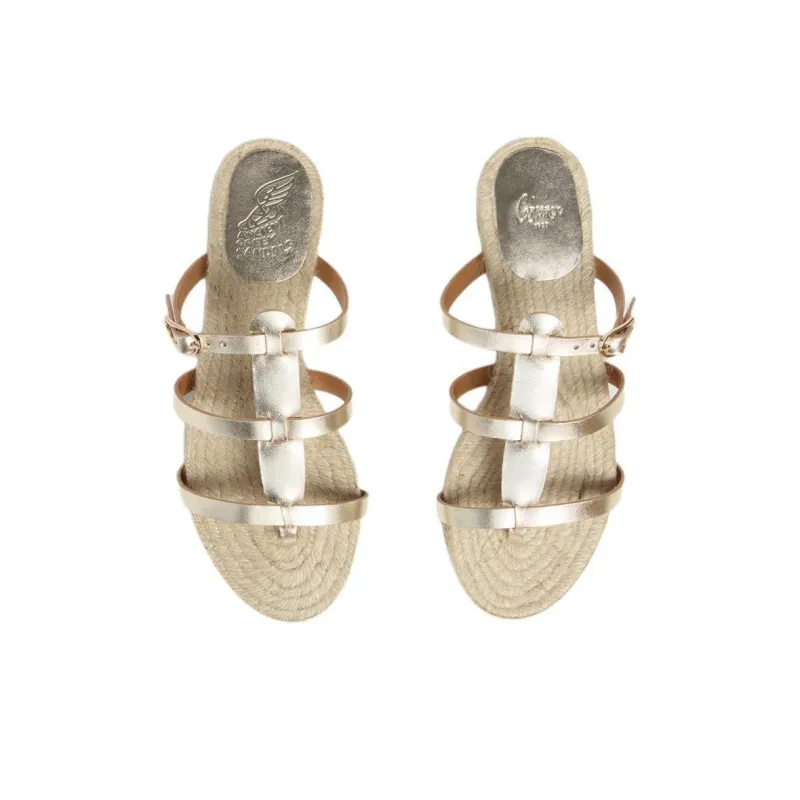 ANCIENT GREEK SANDALS x Castañer Rubber Sole Flip Flops Women's Platinum-3