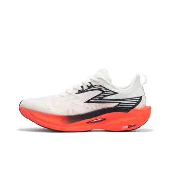 361° Fly 2ET Cushioning Anti Slip Wear Resistant Breathability Low Top Running Shoes Unisex White Red