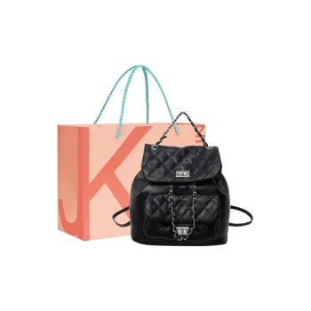 JANE KLAIN Synthetic Leather Bucket Bag Backpack Regular Women's Black/Pink/White