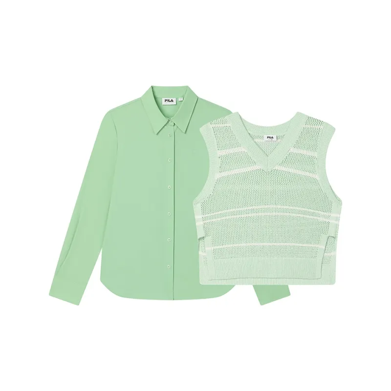 FILA Shirts Women's Starlight Green-2