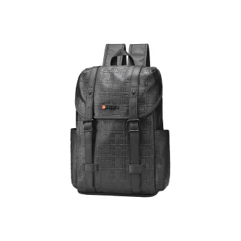ONRF PVC Travel Backpack Large Size Unisex Cool Black