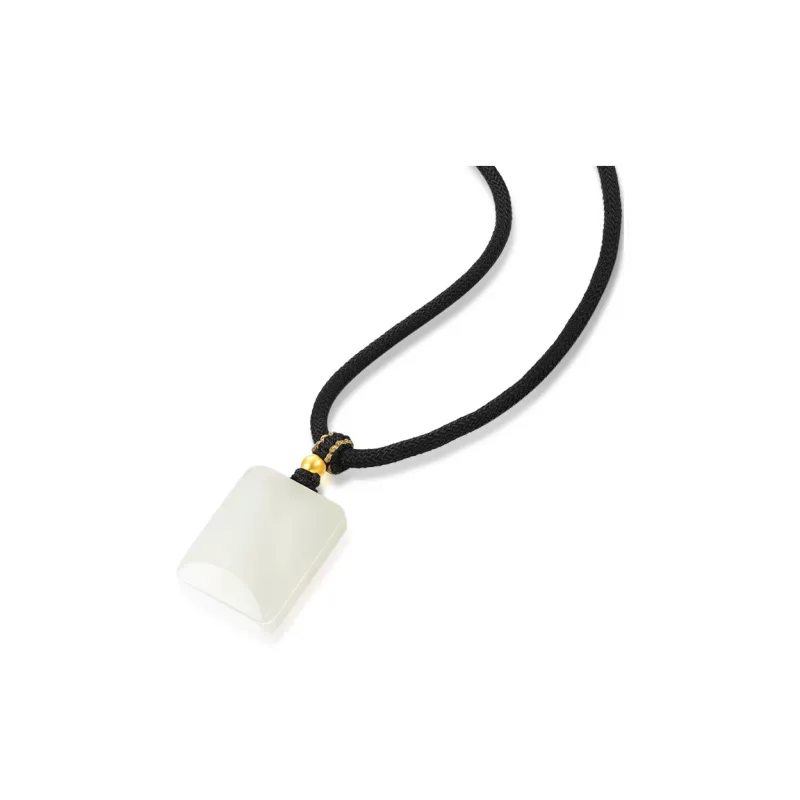 ZXIN JEWELRY Pendants Pale Greenish White Jade Unisex-1