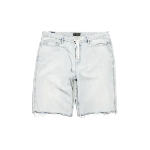 Balenciaga Denim Shorts Men Light Blue