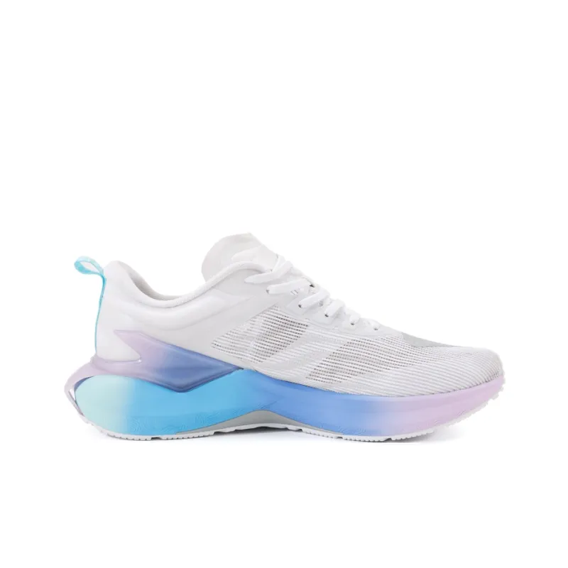 PEAK Cushioned Wear-Resistant Breathable Low-Top Tai Chi Running Shoes Women's White Floral Yarn-2