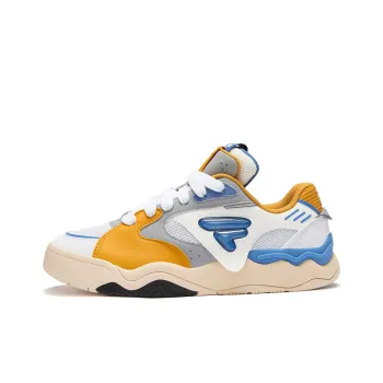 FILA FUSION Kick 2.0 Anti Slip And Wear Resistant Breathable Low Top Skateboard Shoes Men's White