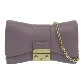 Furla Metropolis Collection Leather Crossbody Bag, Shoulder Bag Women's Purple
