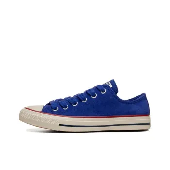 Converse Anti Slip Wear Resistant Low Top Canvas Shoes Unisex Blue