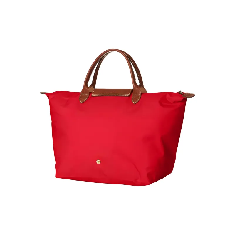 LONGCHAMP Nylon With Canvas And Fabric With Leather Dumpling Bag Handbags Medium Size Women's Red-2