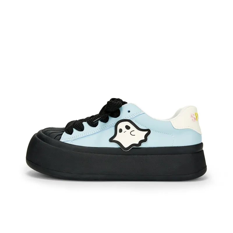 KARLIE KELLER Wear-resistant Lightweight Breathable And Non-slip. Low-Top Skateboard Shoes Women's Blue-0