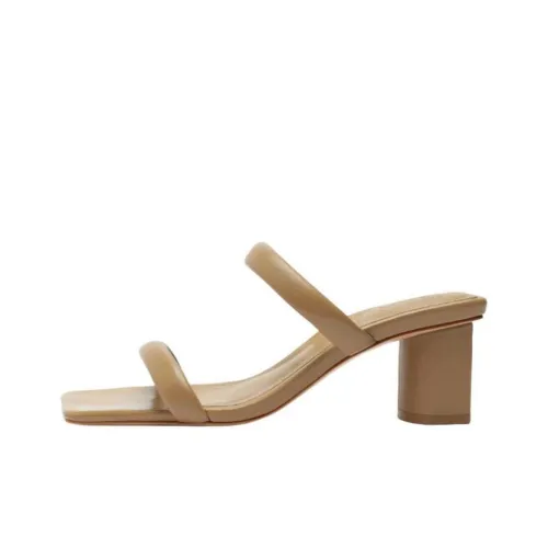 REBECCA ALLEN x Schutz Slide Slippers 6.5cm Women's Umber