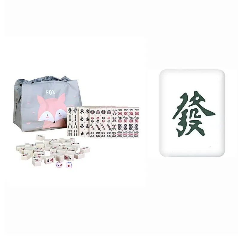 Advent Industry Small Hand Crafted Card Mini Finger Mahjong Board Games-5