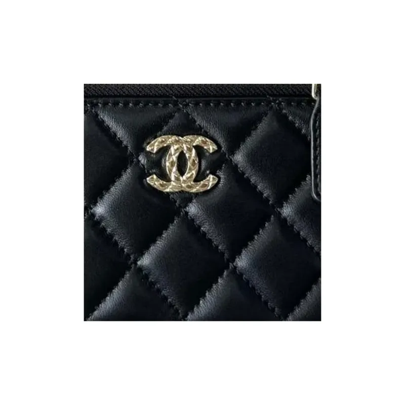 CHANEL Leather Handbag, Shoulder Bag, Crossbody Bag Women's Black-1