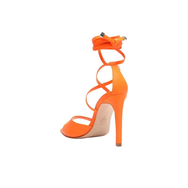 Schutz Bryce Strap Sandals 10.8cm Women's Orange-3