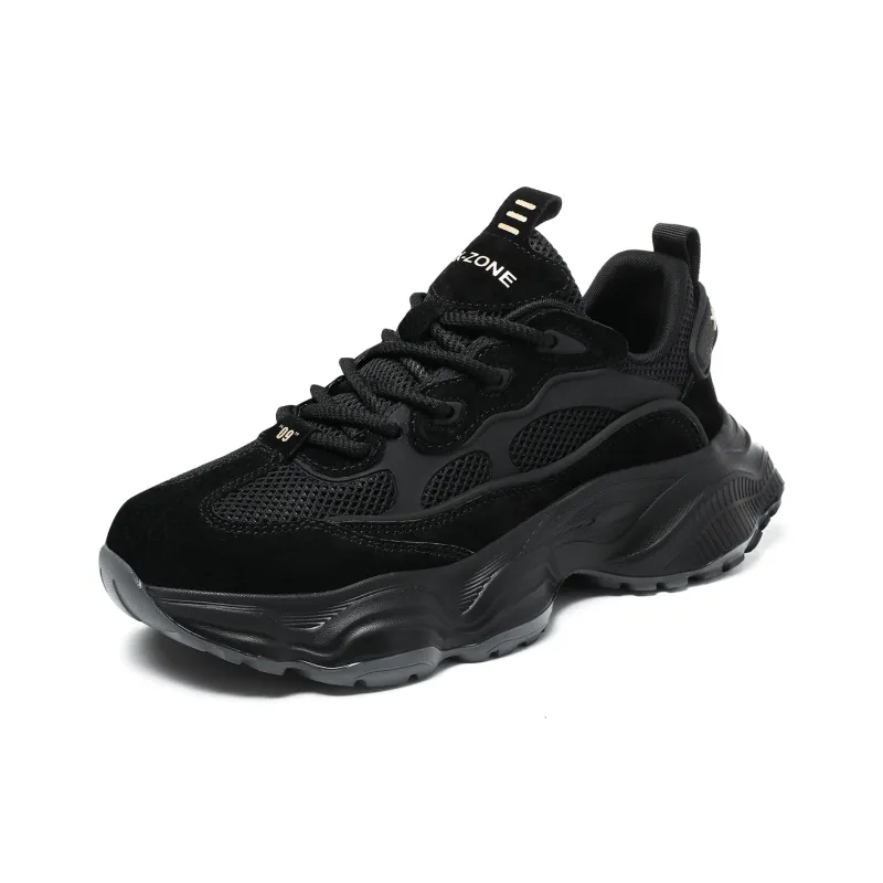 X-ZONE Breathable Impact-Resistant Lightweight Height Increasing Low-Top Chunky Sneakers Men's-8