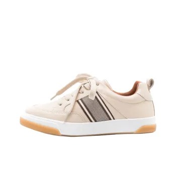 Sarah Chofakian Lady Bird Low-Top Skateboard Shoes Women's Beige Brown