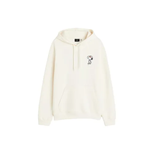 H&M Sweatshirts Men Cream Color / Snoopy