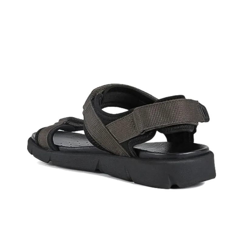 GEOX Beach Sandals Men's Gray Black-2