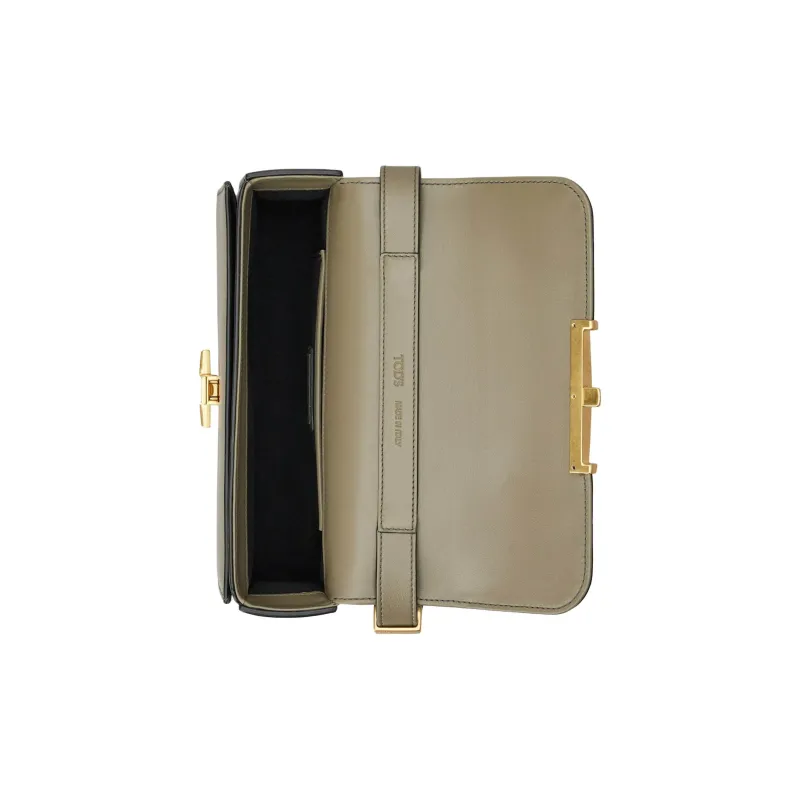 TOD'S T Timeless Logo Plaque Shoulder Bag-4