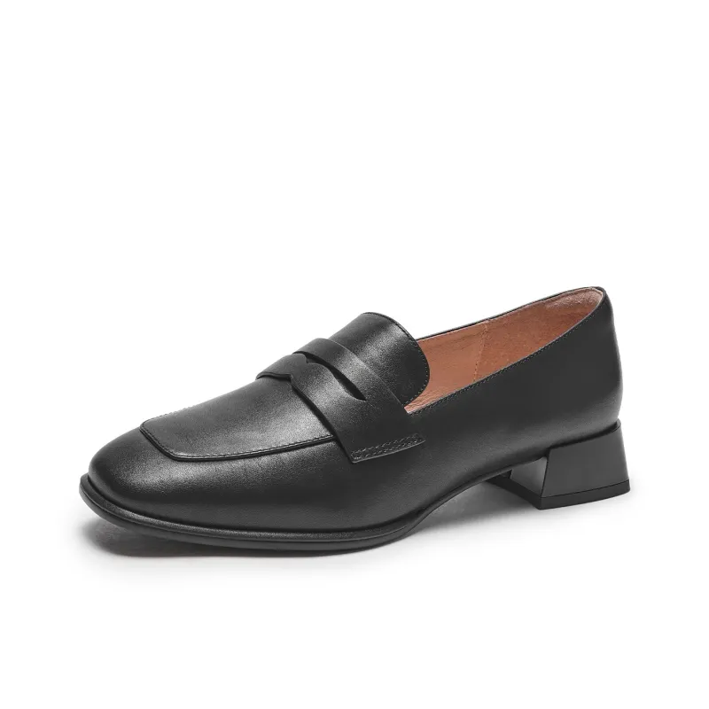 Hotwind Loafers 3cm Women's Black-1