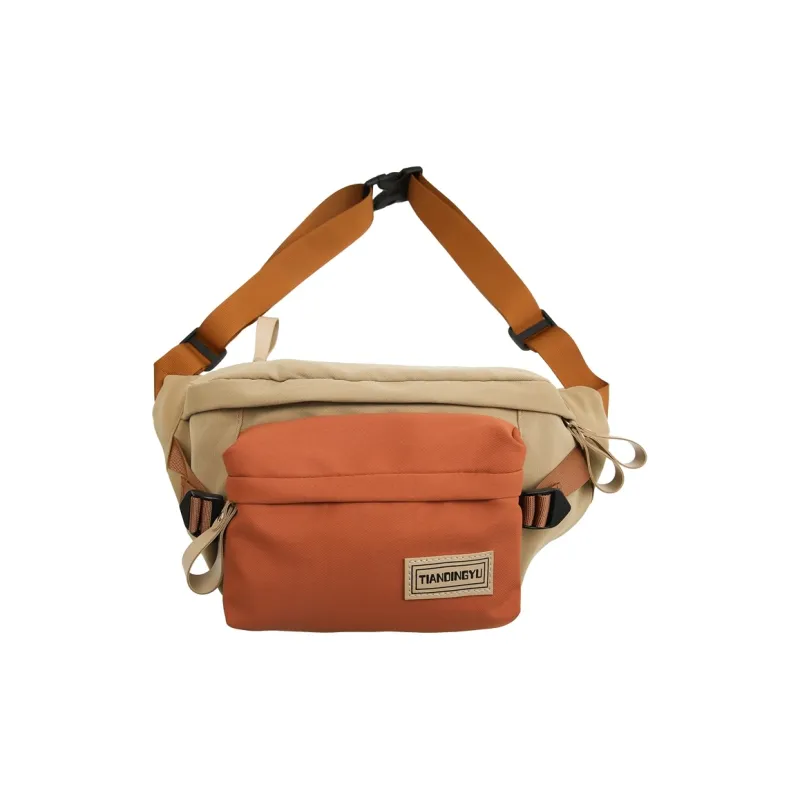 MOK Nylon Sling Bag Unisex Black/Khaki/Green/Blue-1